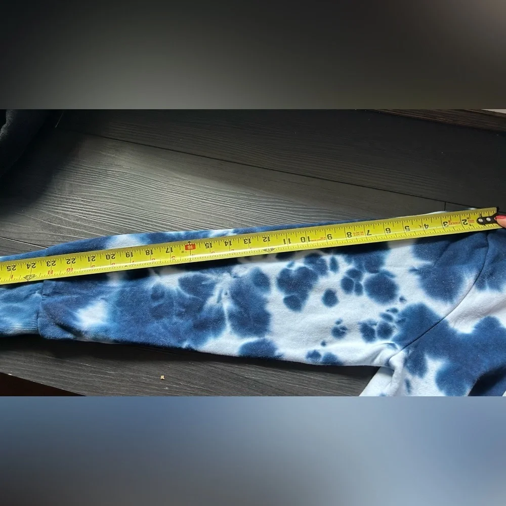 True Religion Tie Dye Sweatshirt Blue White Size Small NWT